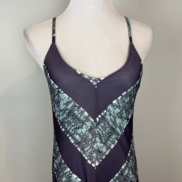 Vix Paula Hermanny Maxi Dress Size Medium Purple Summer Resort Polyester Spandex - Picture 5 of 15